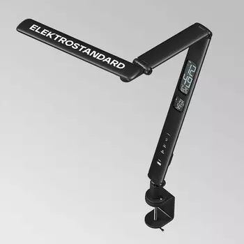 Настольная лампа на струбцине с календарем LED Elektrostandard TL70230 Intelligent черный