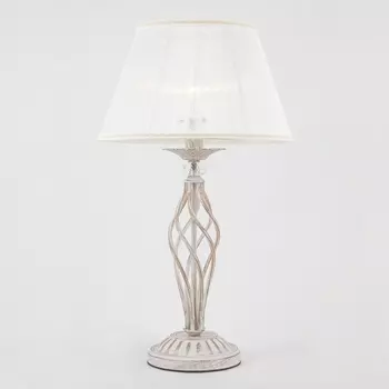 Настольная лампа 01002/1 белый с золотом Eurosvet 01002-01003