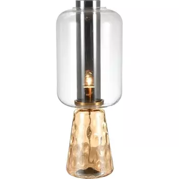 Настольная лампа под старину в виде керосиновой лампы (11045/1T Amber) Indigo Strego V000474