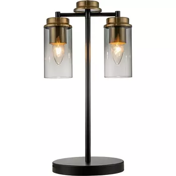 Настольная лампа Escada Dinasty 2118/2 E14*40W Black/Brass