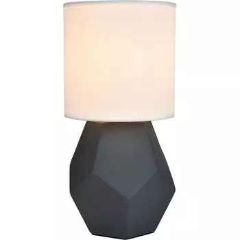 Настольная лампа Escada Diona 10205/T Grey 1x40Вт E14, керамика/ткань, серый