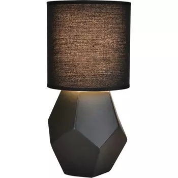 Настольная лампа Escada Diona 10205/T Black 1x40Вт E14, керамика/ткань, чёрный