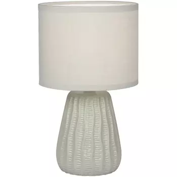 Настольная лампа Escada Hellas 10202/L Grey 1х40Вт Е14, керамика/ткань, серый