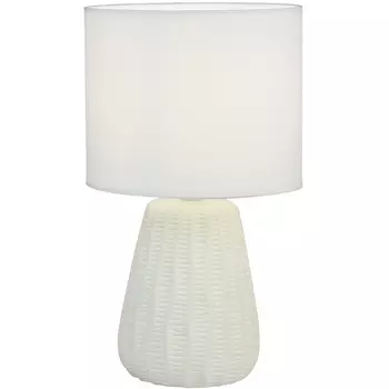 Настольная лампа Escada Hellas 10202/L White 1х40Вт Е14, керамика/ткань, белый