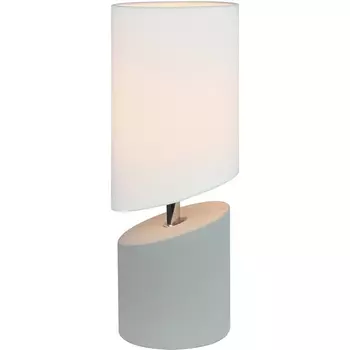 Настольная лампа Escada Waimea 10158/T White/Grey 1x40Вт E14, бетон/ткань, кремово-серый/белый