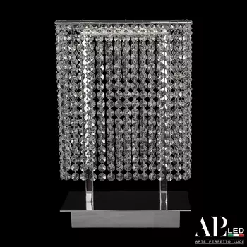 Настольная лампа хрустальная светодиодная APL LED Rimini S500.L1.25.A.4000