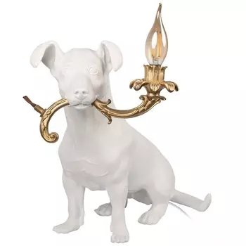 Настольная лампа Loft It Dog 10312 White с животными