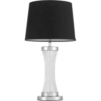 Настольная лампа Lumina Deco Villanova LDT 302 CHR+BK