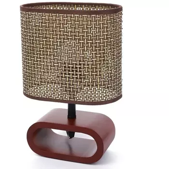 Настольная лампа Lumion Maderana 8200/1T кофейный/коричневый, дерево/текстиль E27 1*60W 220V