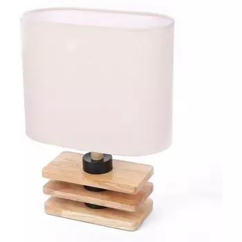 Настольная лампа Lumion Maderana 8205/1T светлое дерево/бежевый, дерево/текстиль E27 1*60W 220V