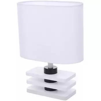 Настольная лампа Lumion Maderana 8206/1T белый, дерево/текстиль E27 1*60W 220V