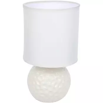 Настольная лампа Lumion Makovia 8228/1T белый, керамика/текстильE14 1*40W 220V