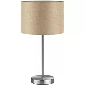 Настольная лампа Lumion Nikki 8250/1T никель/бежевый, металл/текстиль Е27 60W 220V