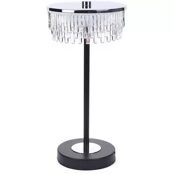 Настольная лампа Lumion Satiana 8204/1TL серебро/черный/прозрачный, металл/акрил LED 7W 4000К 220V