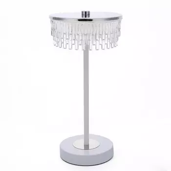 Настольная лампа Lumion Satiana 8253/1TL серебро/белый/прозрачный, металл/акрил LED 7W 4000К 220V