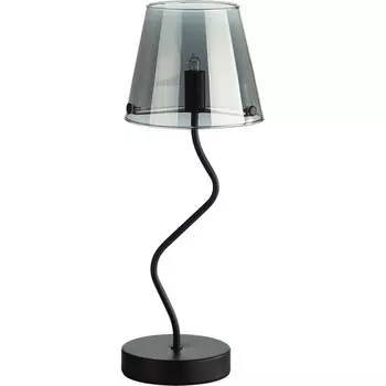 Настольная лампа Lumion Smoky 6570/1T черный/дымчатый/металл/стекло G9 1*20W 220V