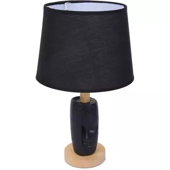 Настольная лампа Lumion Visiona 8209/1T черный, керамика/текстиль Е27 1*60W 220V