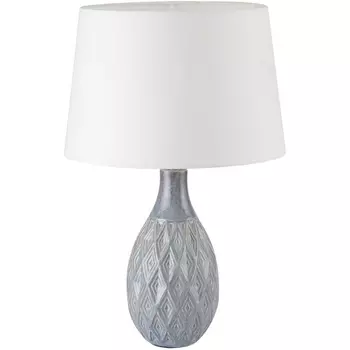 Настольная лампа Lumion Yara 8138/1T серый/белый, керамика/текстиль Е27 1*60W 220V