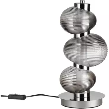 Настольная лампа Odeon Light Bruco 5096/12TL хром/дымчатый градиент/металл/стекло LED 12W 4000K 1351Лм