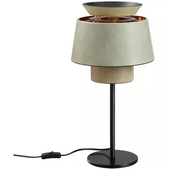 Настольная лампа Odeon Light Kressa 4992/1TA PENDANT черный/зеленый/золотой/металл/экокожа E27 1*60W