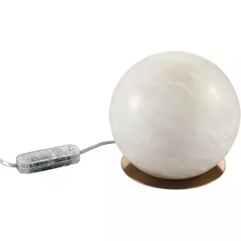 Настольная лампа Odeon Light Marbella 6685/8TL бронзовый/металл/алебастр LED 8W с тумблером 3000/4000/6000K на выкл.