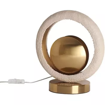 Настольная лампа Odeon Light Saturn 5443/1T сатинированн.латунь/беж./металл/полирезин 1*G9 LED*6W