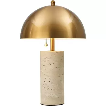 Настольная лампа с выкл. гриб Odeon Light Rufina 7089/2T бронзовый/металл/камень 2*LED E14 7W 220V