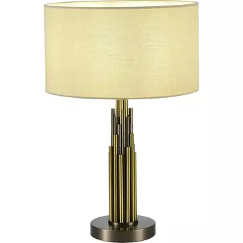 Настольная лампа ST Luce Gloria SL1638.304.01 Латунь/Серый E14 1*42W