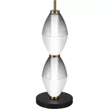 Настольная лампа ST Luce Ice SL6130.404.12 Черный/Белый, Дымчатый LED 1*16W 3000K