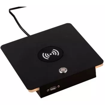 Настольная лампа светодиодная с беспроводной зарядкой и USB-портом Lightstar Muro 808537