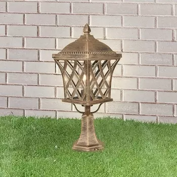 Наземный фонарь Cassiopeya S черное золото (GL 1018S) (Elektrostandard)