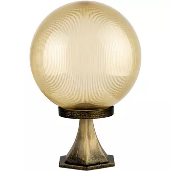 Наземный фонарь IP44 Oasis Light Globo Prism gold 88204PG Gb в форме шара