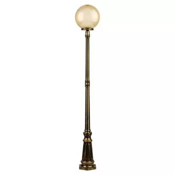 Наземный фонарь IP44 Oasis Light Globo Prism gold 88209PG Gb в форме шара