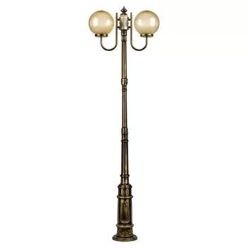 Наземный фонарь IP44 Oasis Light Globo Prism gold 88210PGA 10 Е7 Gb в форме шара