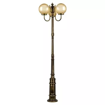 Наземный фонарь IP44 Oasis Light Globo Prism gold 88210PGB 10 Е7 Gb в форме шара