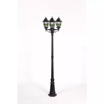 Наземный фонарь Oasis Light PETERSBURG lead GLASS 79809lgB Bl