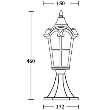 Наземный фонарь Oasis Light PORTO 86104 Gb