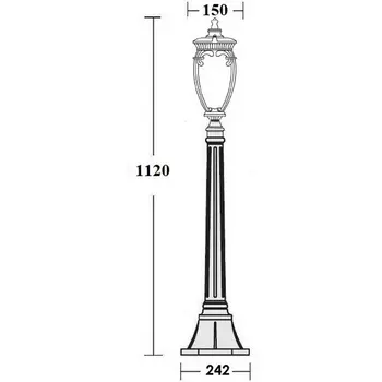 Наземный фонарь Oasis Light VERONA 86207 Gb