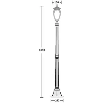 Наземный фонарь Oasis Light VERONA 86208 Gb