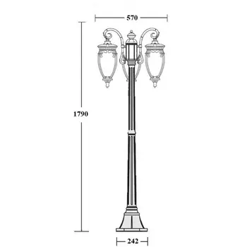 Наземный фонарь Oasis Light VERONA 86208B Gb