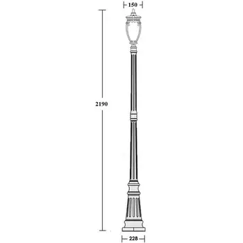 Наземный фонарь Oasis Light VERONA 86209 Gb