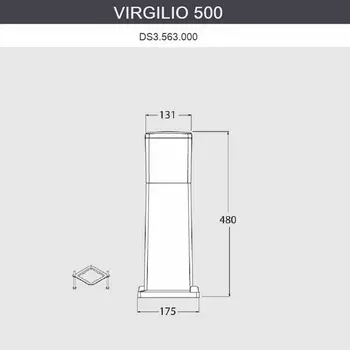 Наземный светильник IP55 Fumagalli Virgilio DS3.563.000.WYF1R