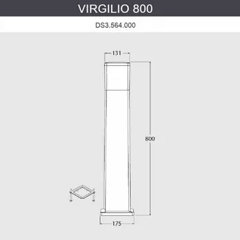 Наземный светильник IP55 Fumagalli Virgilio DS3.564.000.WYF1R