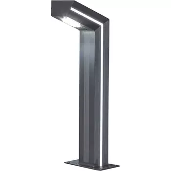 Наземный уличный светильник IP65 Kink Light Такоми 09207-F(220V),16(RGB) серый, с декоративной RGB подсветкой 220V Led 10W c пультом ДУ