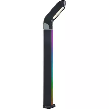 Наземный уличный светильник IP65 Kink Light Линден 09200-F(220V),16(RGB) с декоративной подсветкой RGB, серый 220V Led 10W с пультом ДУ