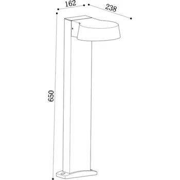 Наземный уличный IP54 LED светильник Maytoni Share O443FL-L12GF3K
