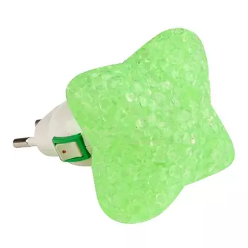 Ночник светодиодный для детской Uniel DTL-309-Звездочка/GREEN/1LED/0,1W
