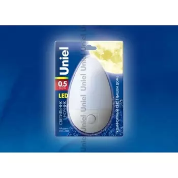 Ночник светодиодный Uniel DTL-303-Овал/White/3LED/0,5W