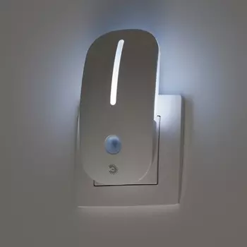 Ночник светодиодный с датчиком освещенности ЭРА NN-620-LS-W