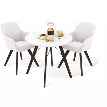 Обеденная группа белоснежная шагрень/зефирный/венге Sheffilton SHT-DS192 2001103601